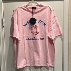 White Fox Boutique Pink Graphic Tee